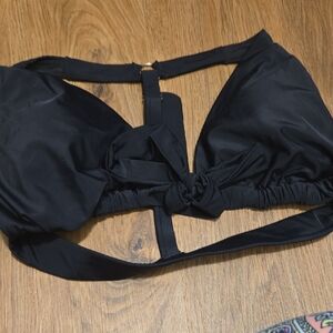 Time and Tru Black Women's Swim Top